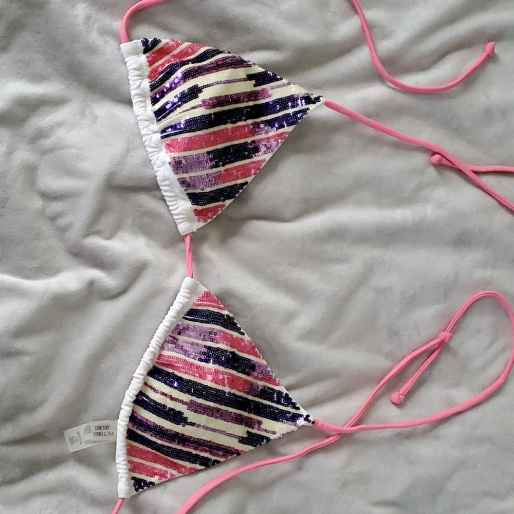 Victoria's Secret Sexy sequined swim top